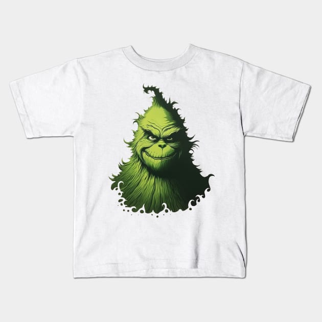 grinch Kids T-Shirt by piratesnow